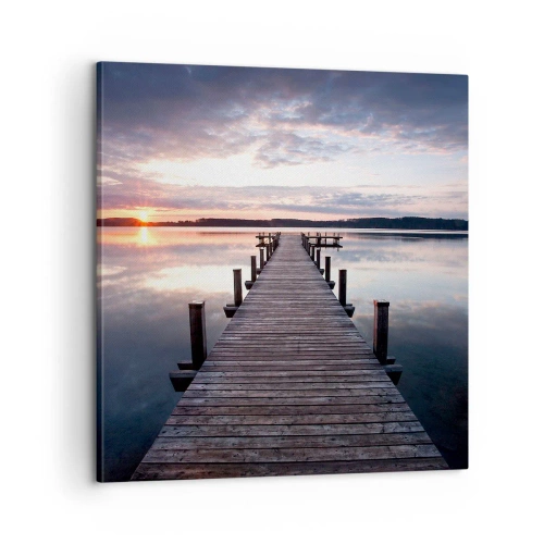 Quadro em tela - A tranquila fronteira do dia e da noite - 60x60 cm