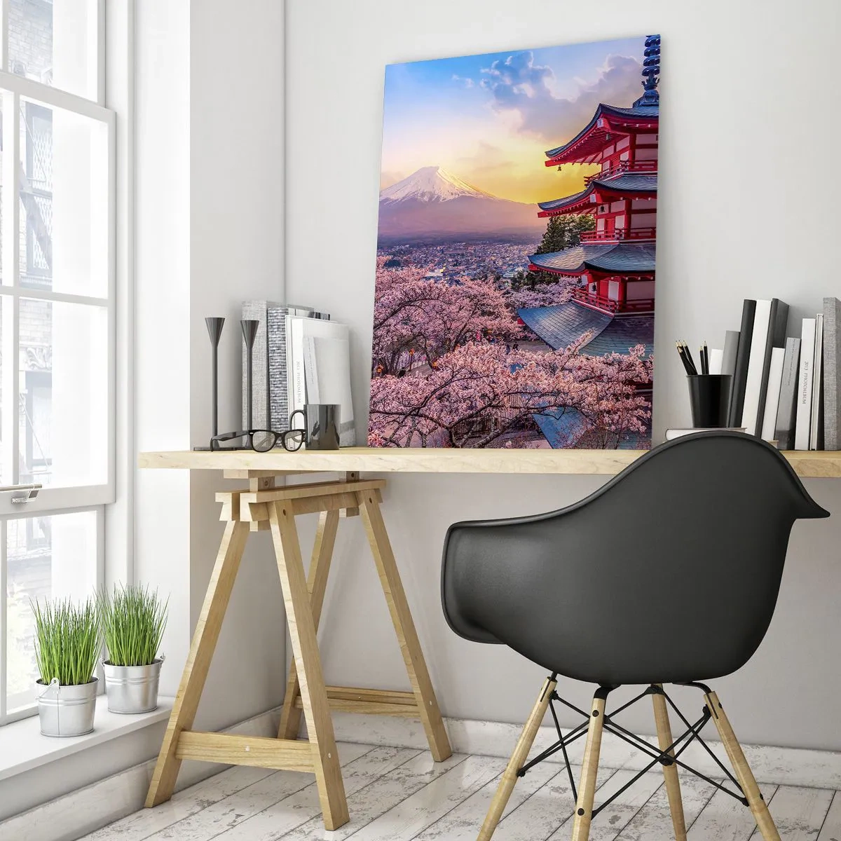 Quadro em vidro - A essência do espírito japonês - 70x100 cm