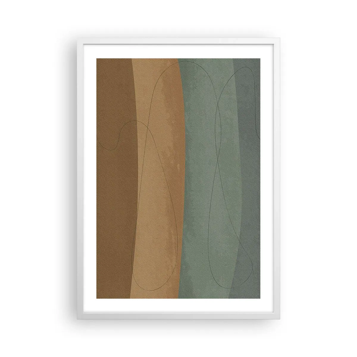 Pôster em moldura branca - Composição horizontal - 50x70 cm