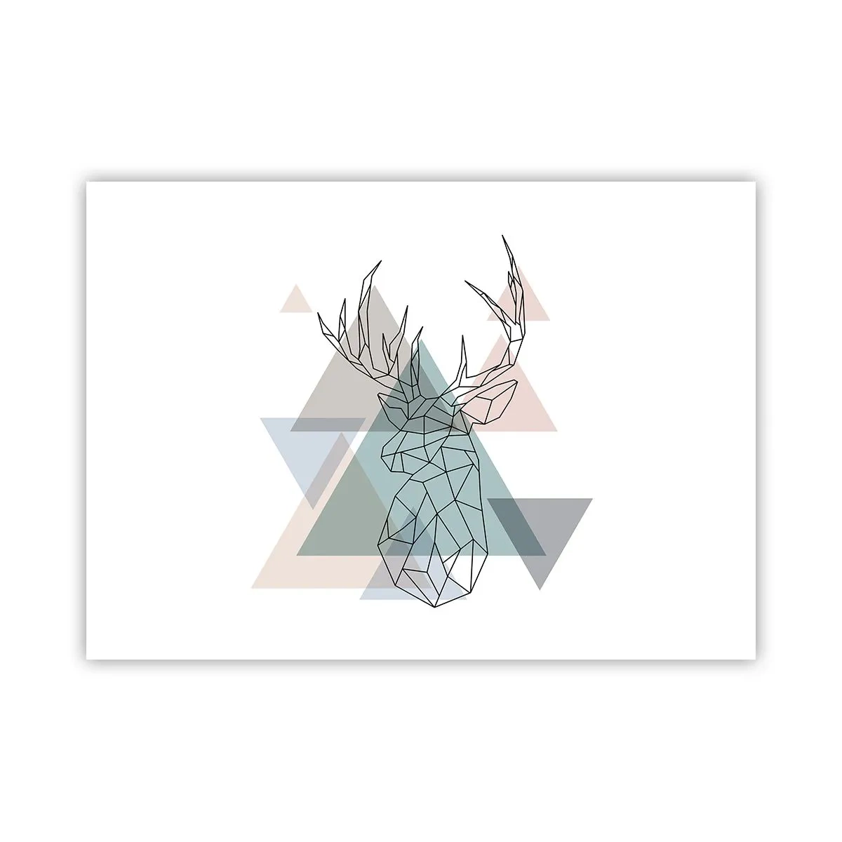 Pôster - Numa floresta geométrica - 70x50 cm