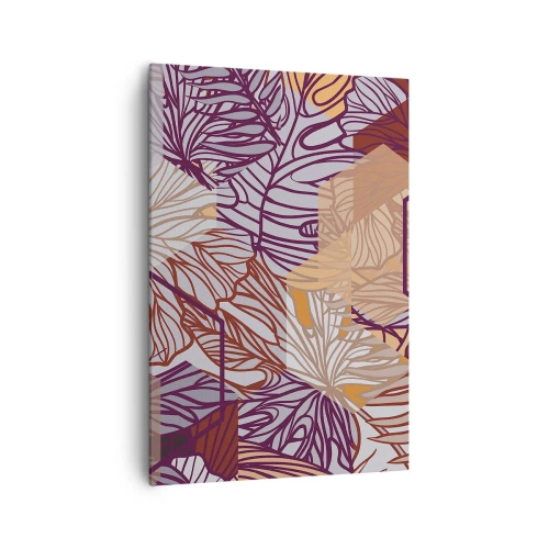 Quadro em tela - A impossível relação entre a geometria e a natureza - 70x100 cm