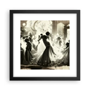 Pôster com moldura preta - O grande baile de máscaras - 30x30 cm