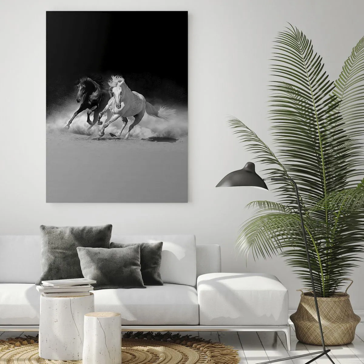 Quadro em vidro - Galope da liberdade - 50x70 cm