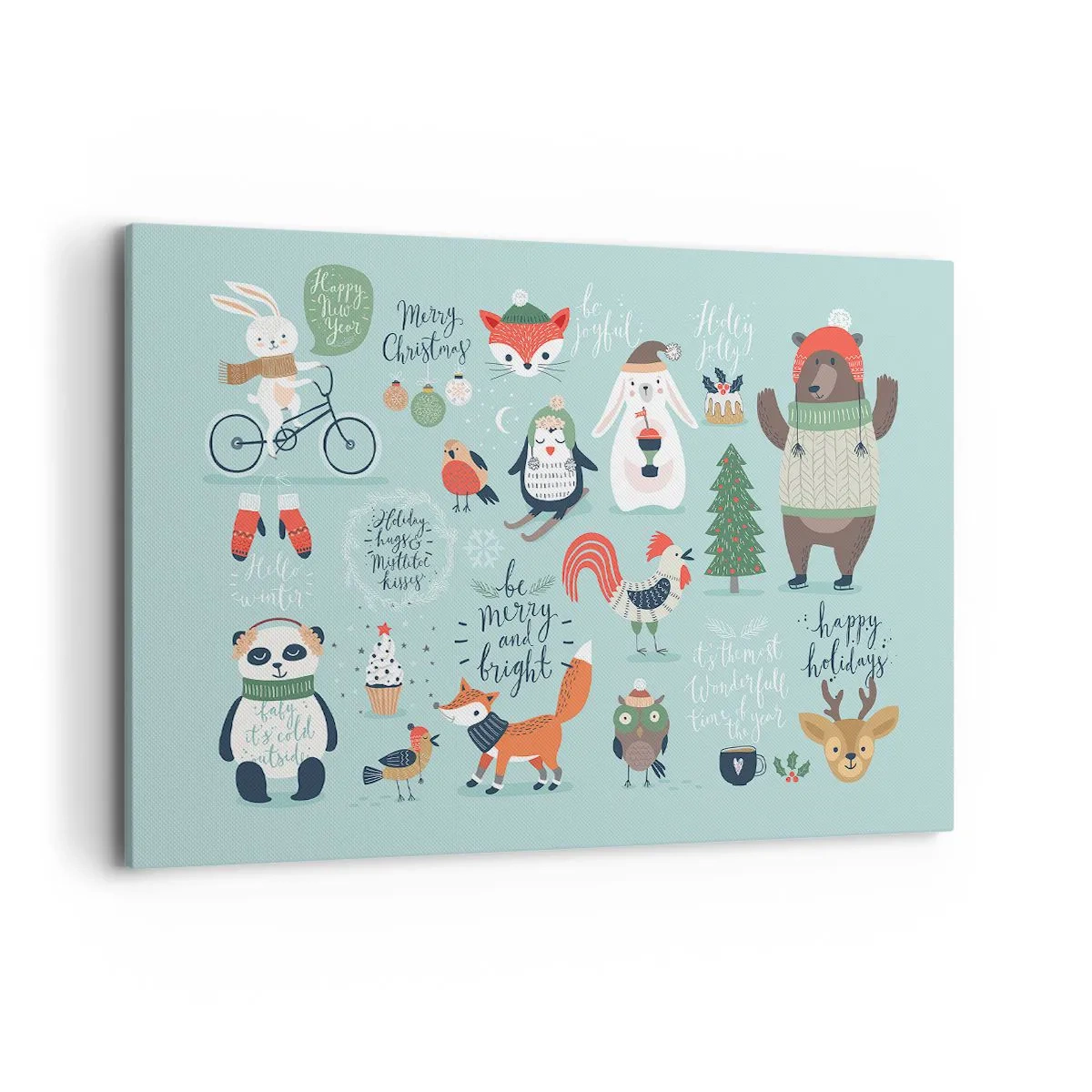 Quadro em tela - Que seja sempre Natal! - 120x80 cm