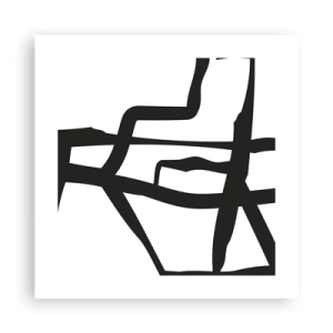 Pôster - Projeto preto e branco - 40x40 cm