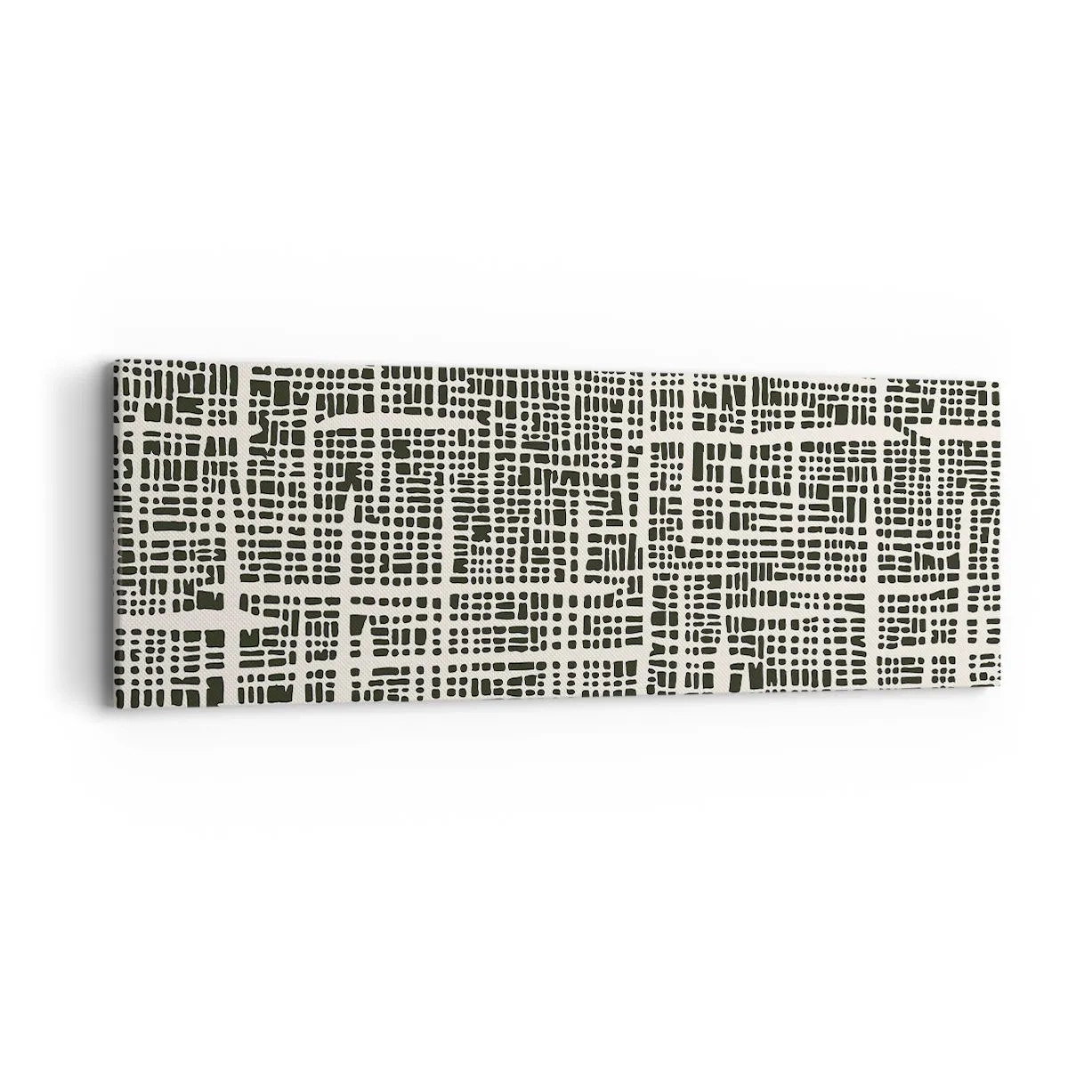 Quadro em tela - Uma composição tecida - 90x30 cm