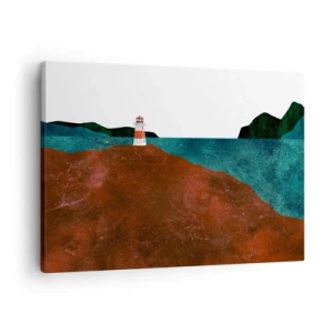 Quadro em tela - Olhando para o mar - 70x50 cm