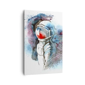 Quadro em tela - Sozinho com o espaço - 80x120 cm