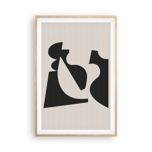 Pôster com moldura de carvalho claro - Para automontagem - 61x91 cm