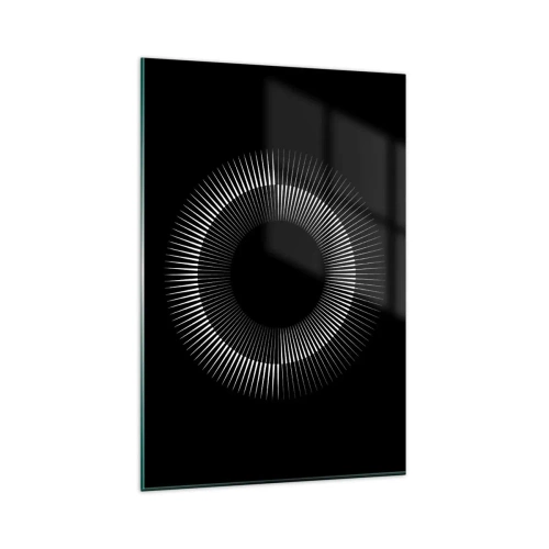 Quadro em vidro - Sol preto - 80x120 cm