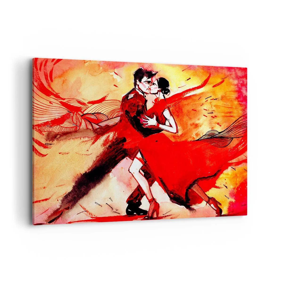 Quadro em tela - O ritmo roxo da paixão - 120x80 cm