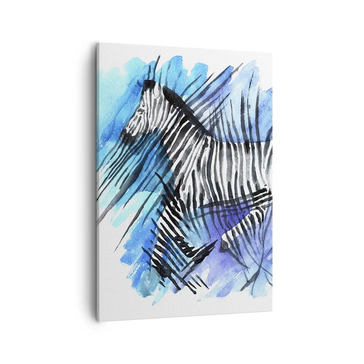 Quadro em tela - Escondida sob as listras - 50x70 cm