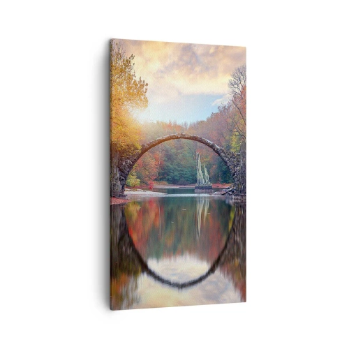 Quadro em tela - Do outro lado do espelho - 45x80 cm