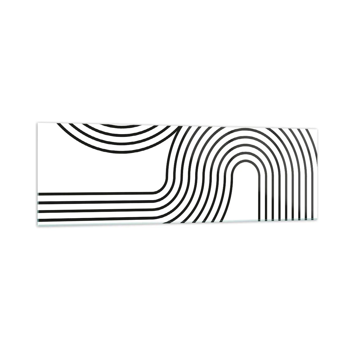 Quadro em vidro - Na curva - 160x50 cm