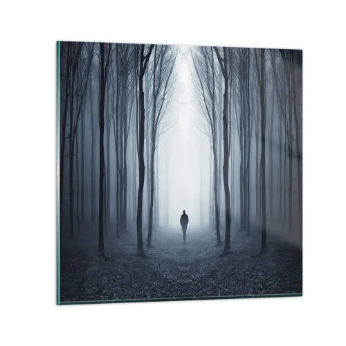 Quadro em vidro - Tudo simples e claro - 40x40 cm