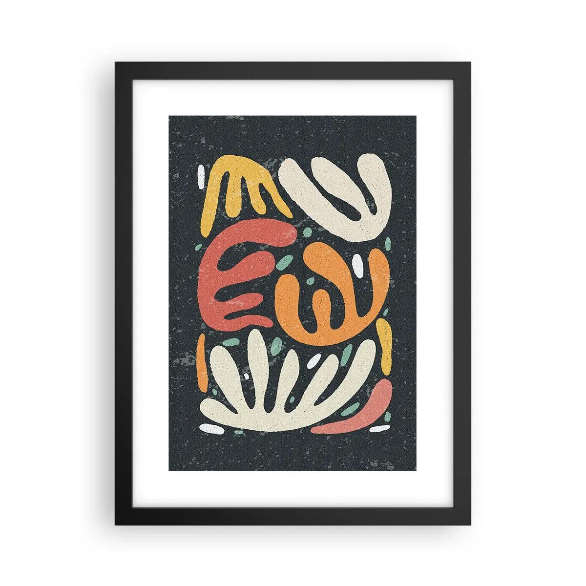 Pôster com moldura preta - Composição – estou prestes a pegar-te - 30x40 cm