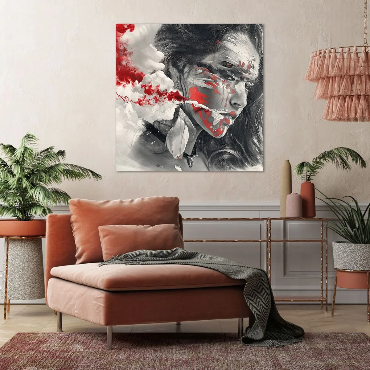 Quadro em tela - Nos fumos do absurdo - 50x50 cm