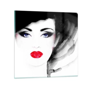 Quadro em vidro - Repulsa e convoca - 70x70 cm