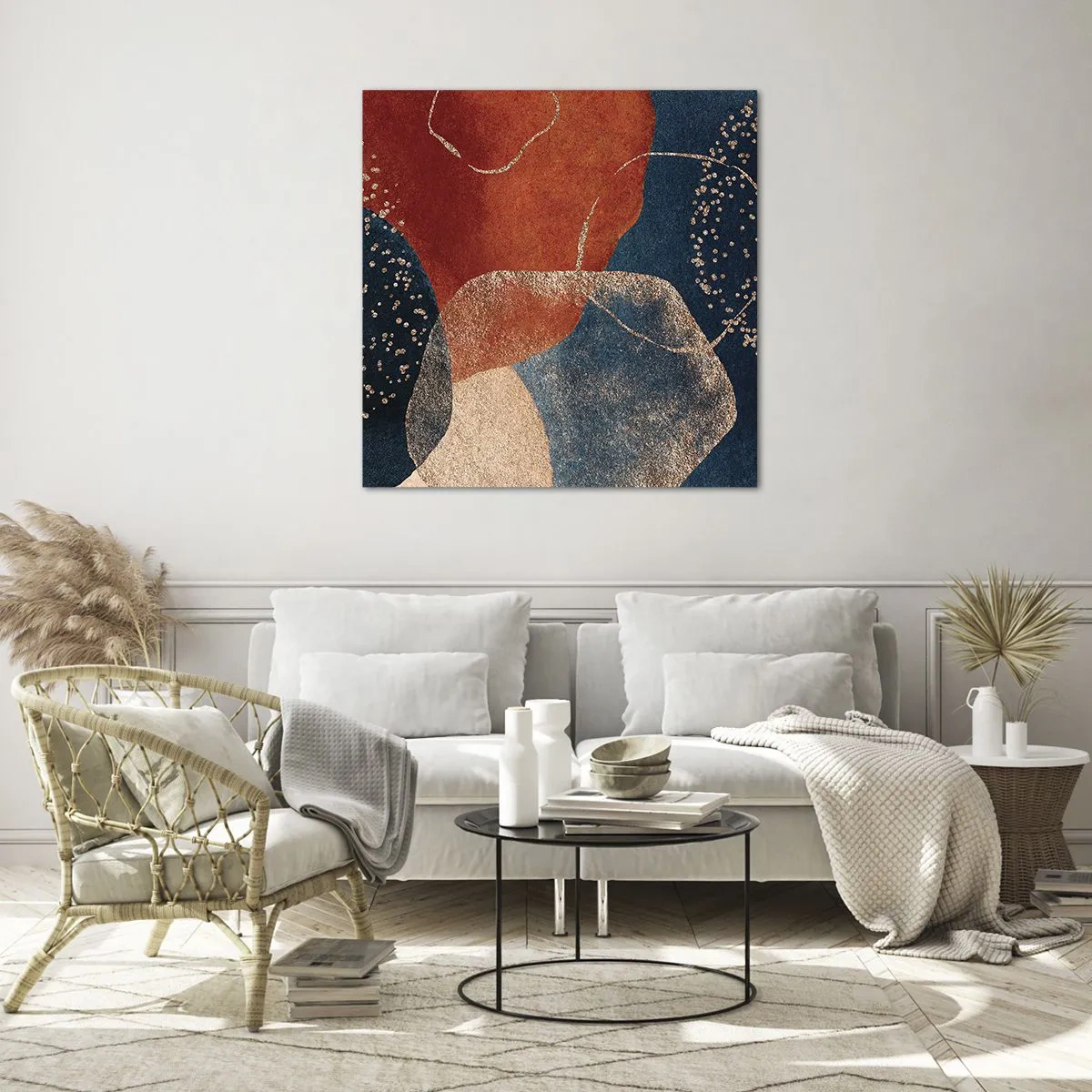 Quadro em vidro - Leveza do ser - 40x40 cm