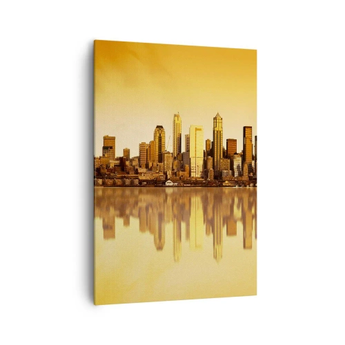 Quadro em tela - Silêncio da metrópole - 70x100 cm