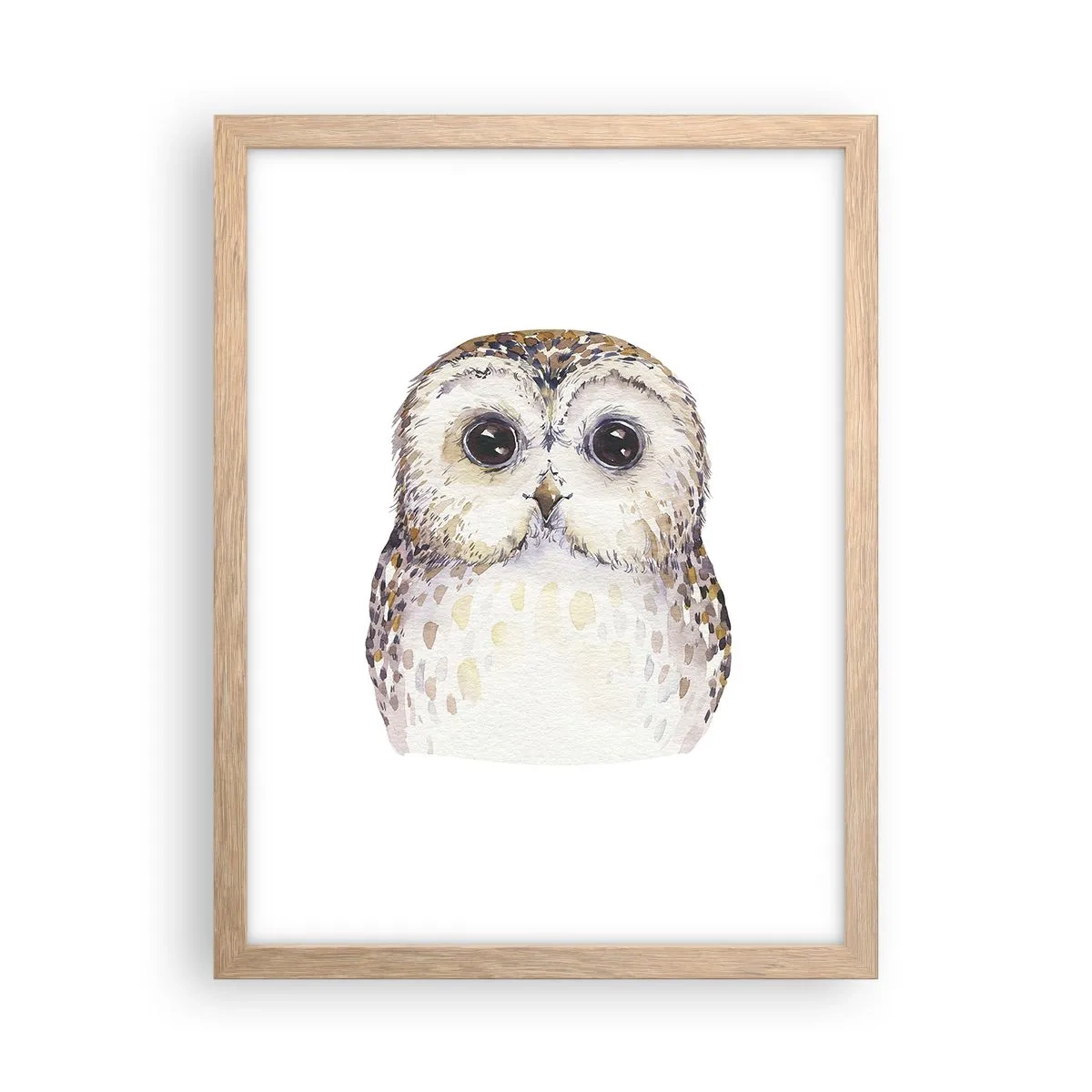 Pôster com moldura de carvalho claro - Olhe-me nos olhos - 30x40 cm