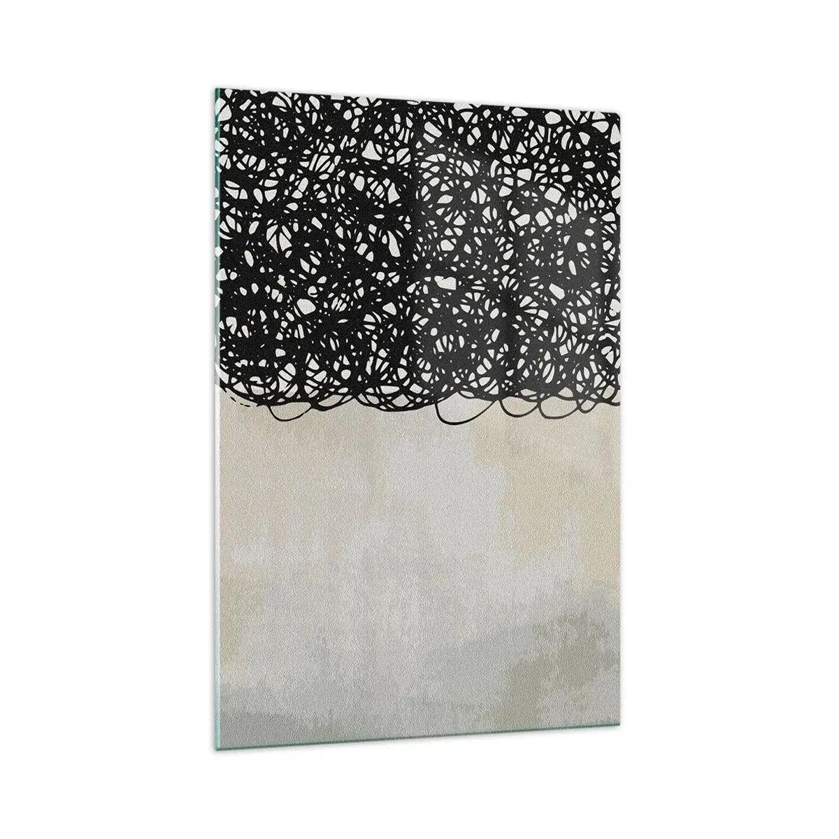 Quadro em vidro - Abstração turbulenta - 70x100 cm