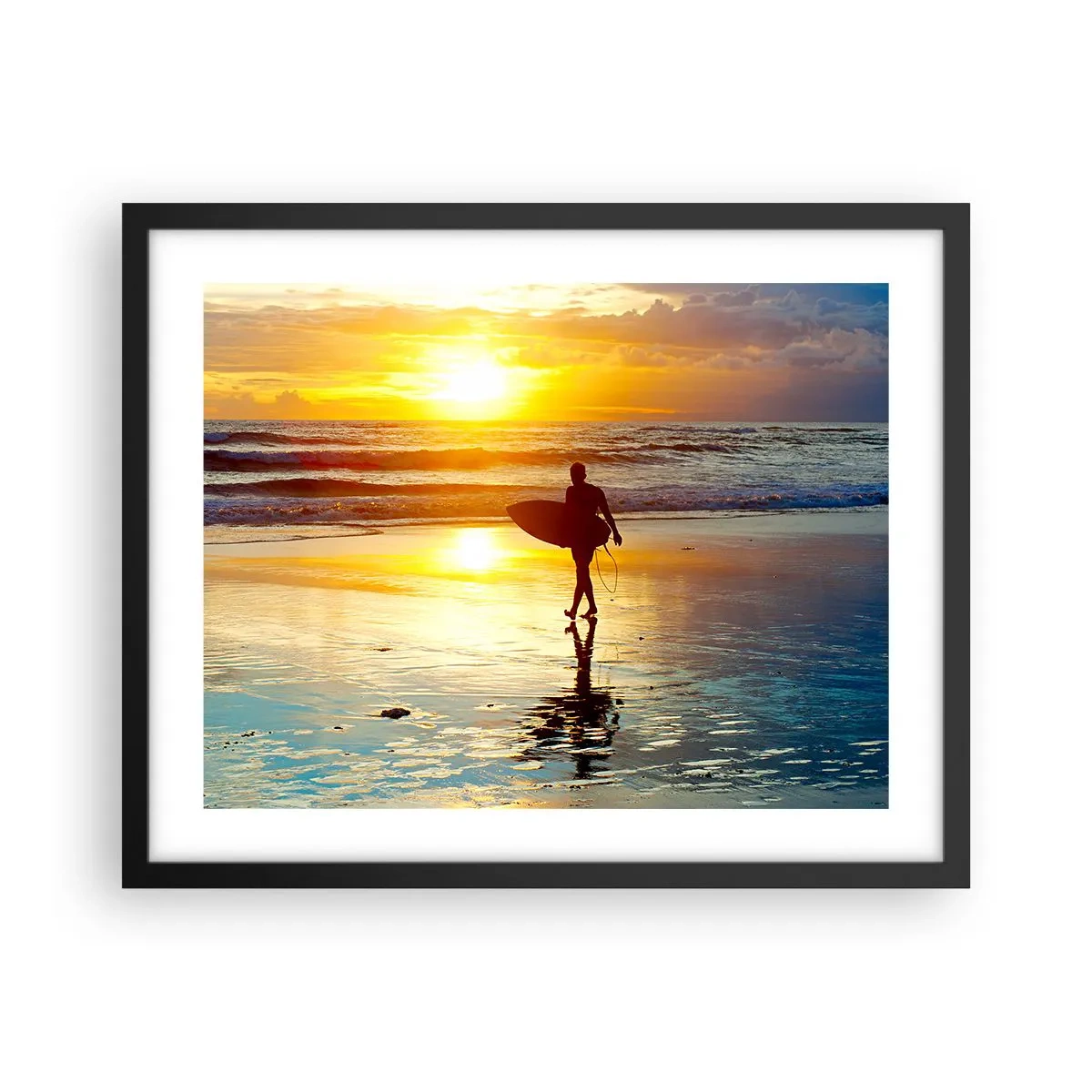 Pôster com moldura preta - O Retorno do Guerreiro - 50x40 cm