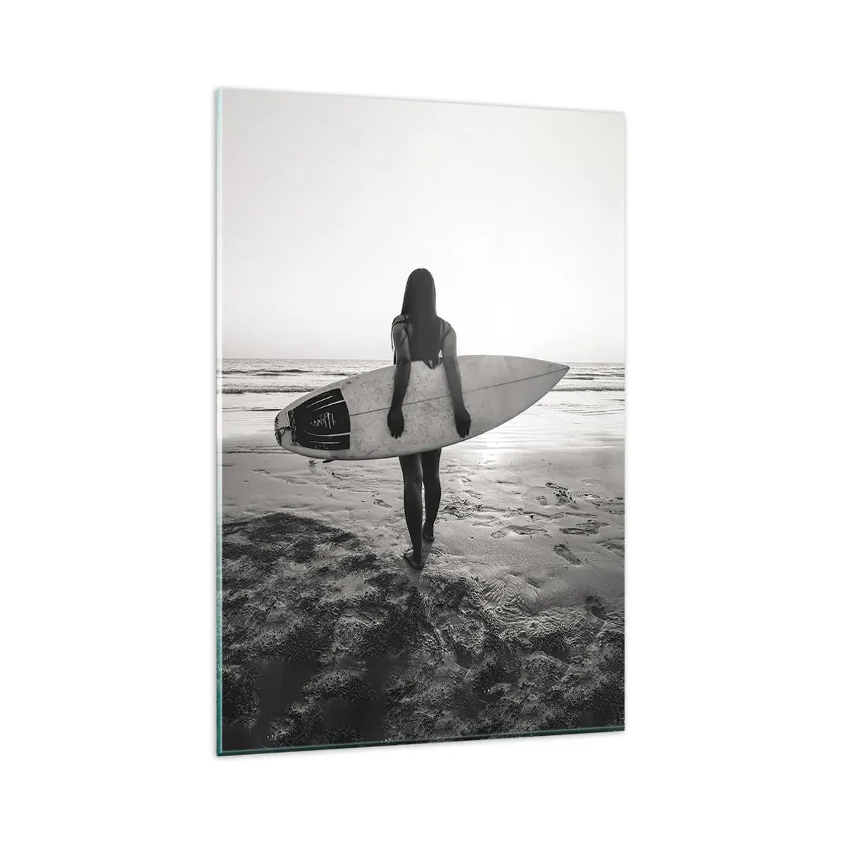 Quadro em vidro - Filha da onda do mar - 80x120 cm