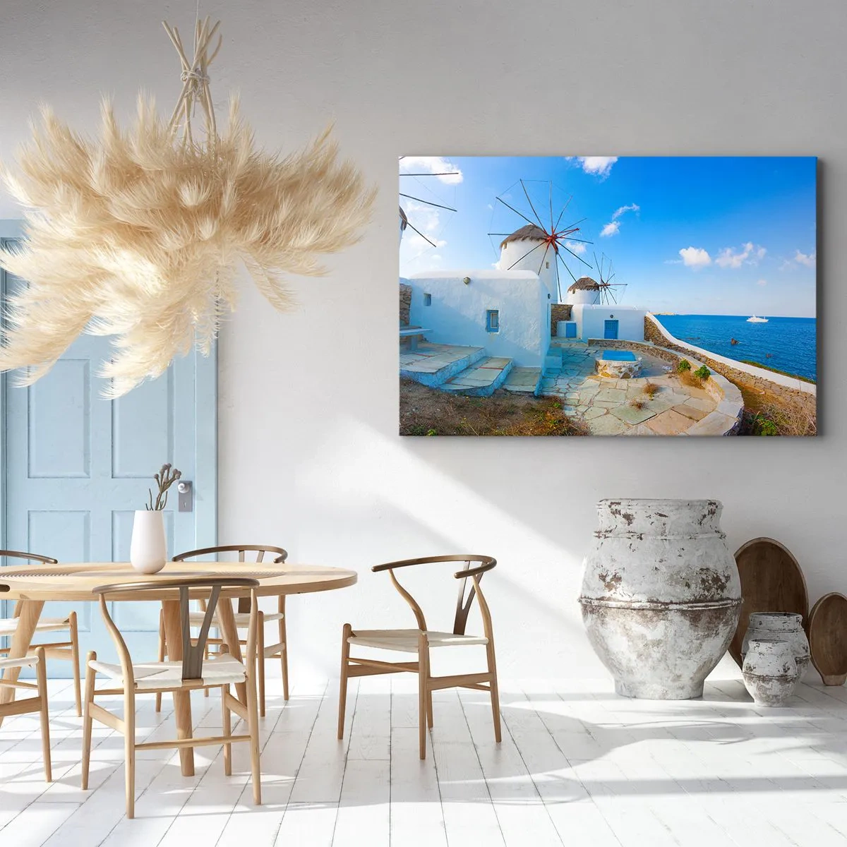 Quadro em tela - Vento azul do mar - 100x70 cm