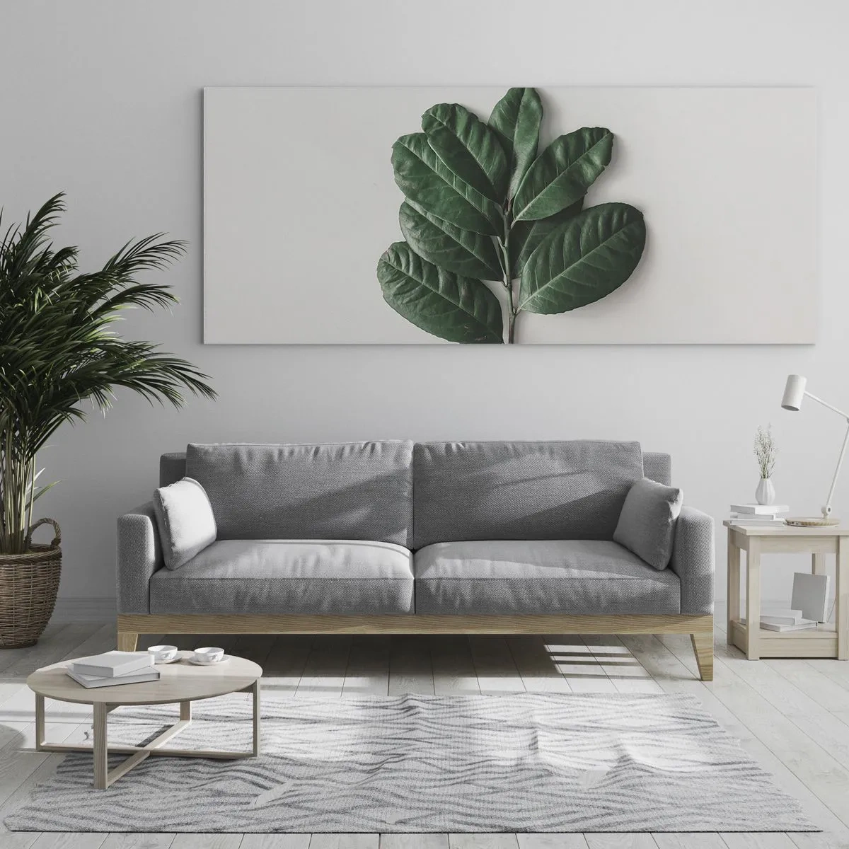 Quadro em vidro - Desenho da própria natureza - 160x50 cm