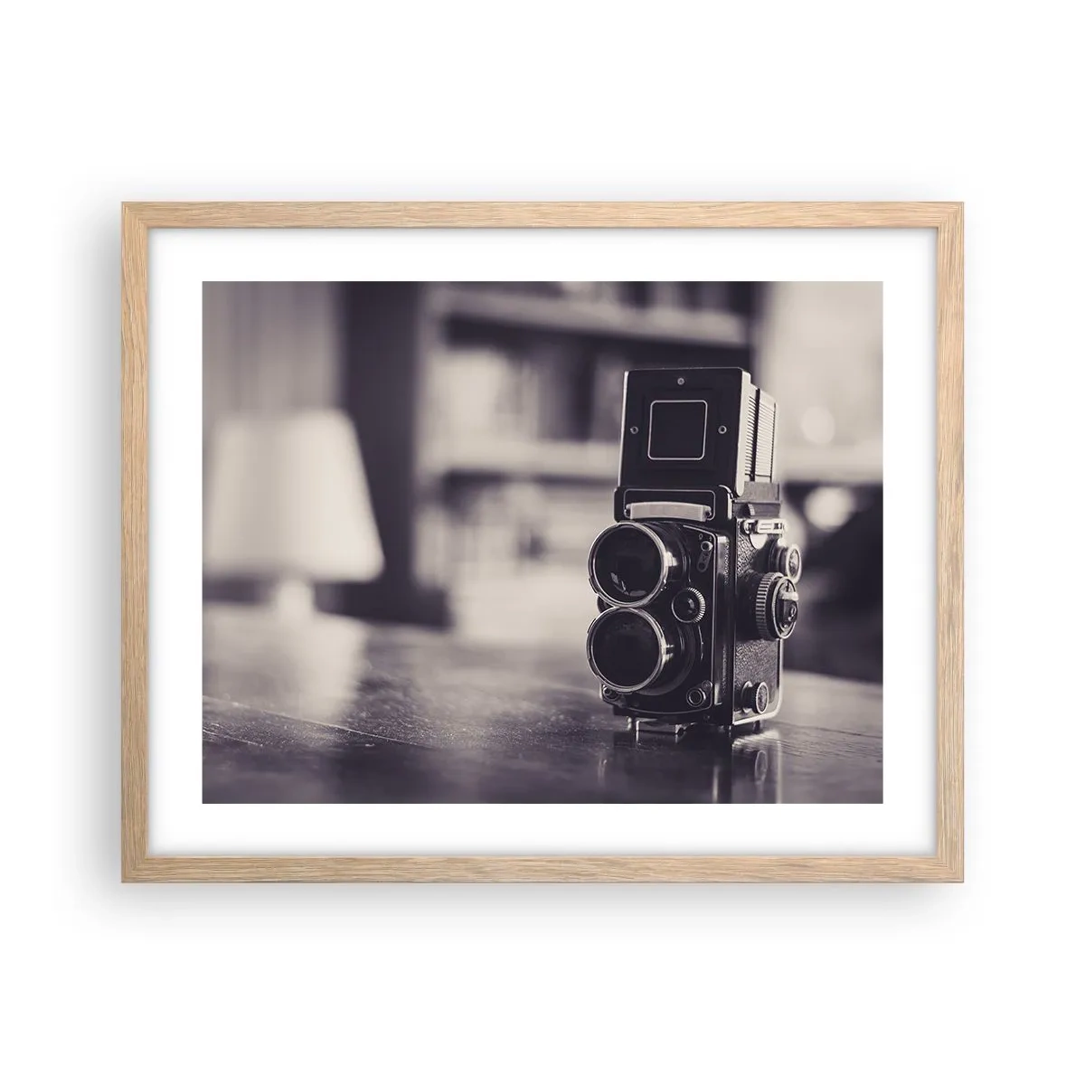 Pôster com moldura de carvalho claro - A magia da fotografia antiga - 50x40 cm