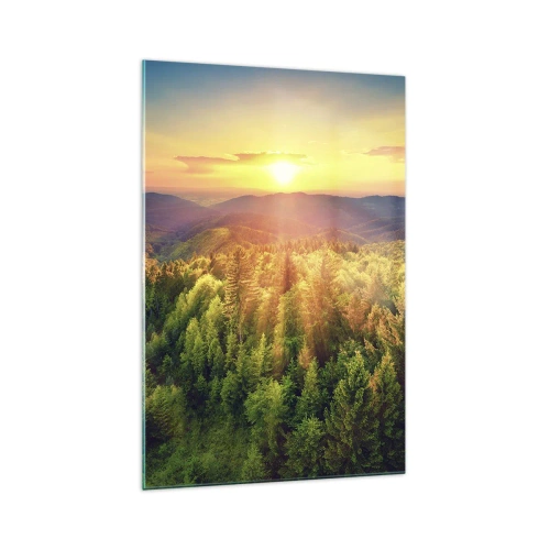 Quadro em vidro - Picos e cumes - 70x100 cm