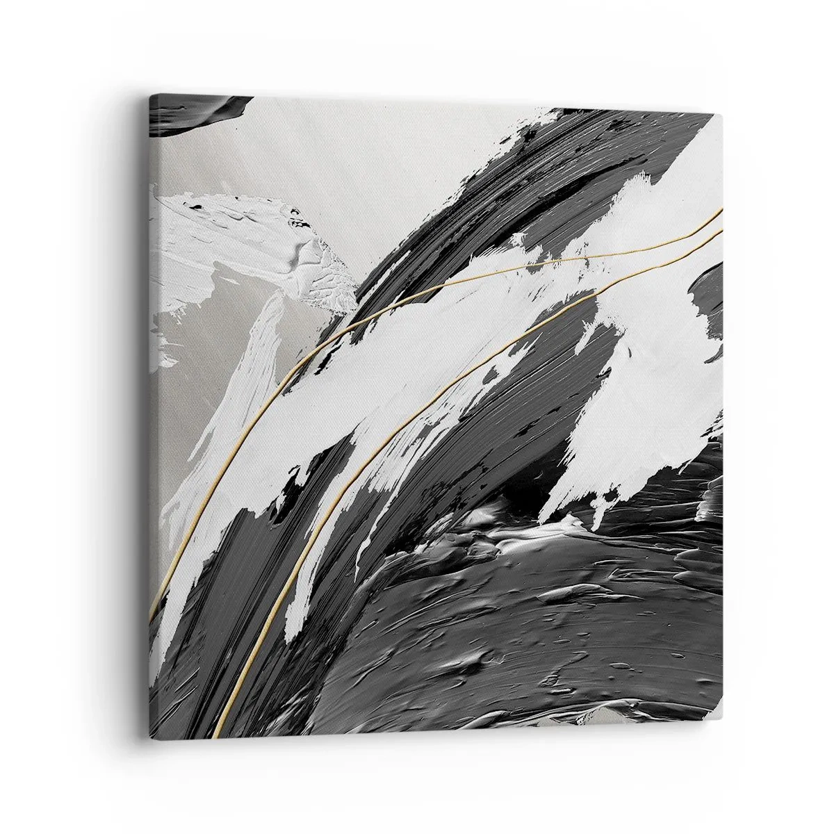 Quadro em tela - Abstração em grande escala - 40x40 cm