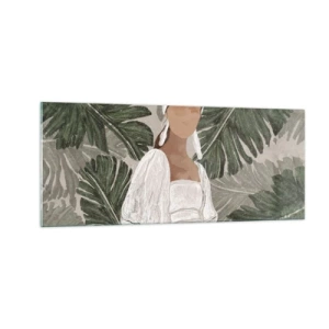 Quadro em vidro - Retrato exótico - 100x40 cm