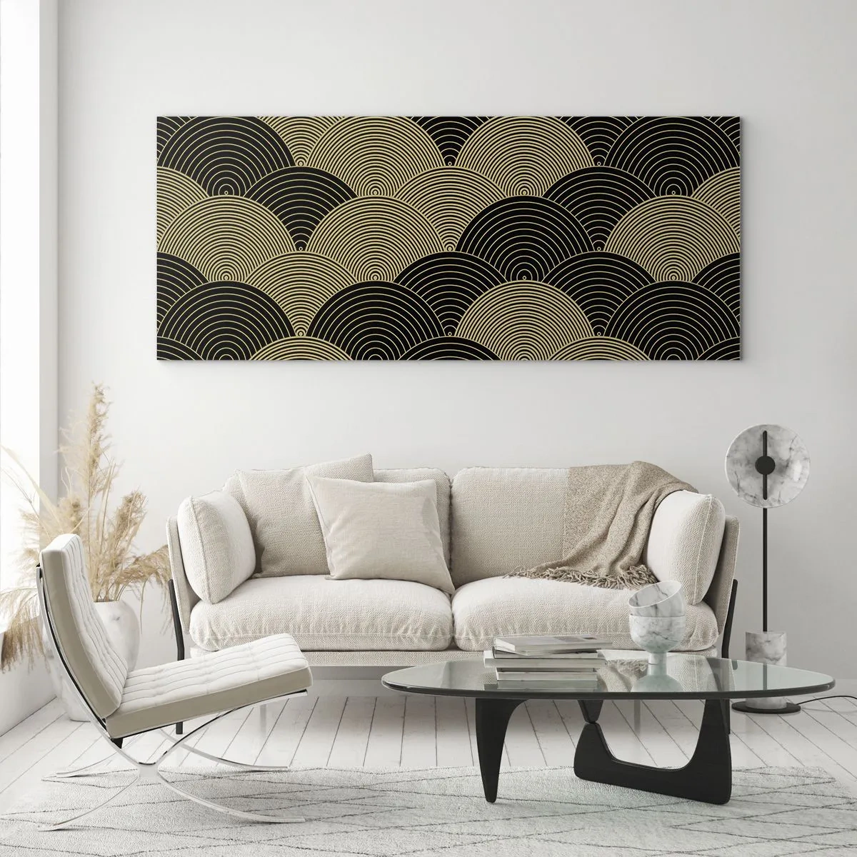 Quadro em vidro - Unidade na multiplicidade - 160x50 cm