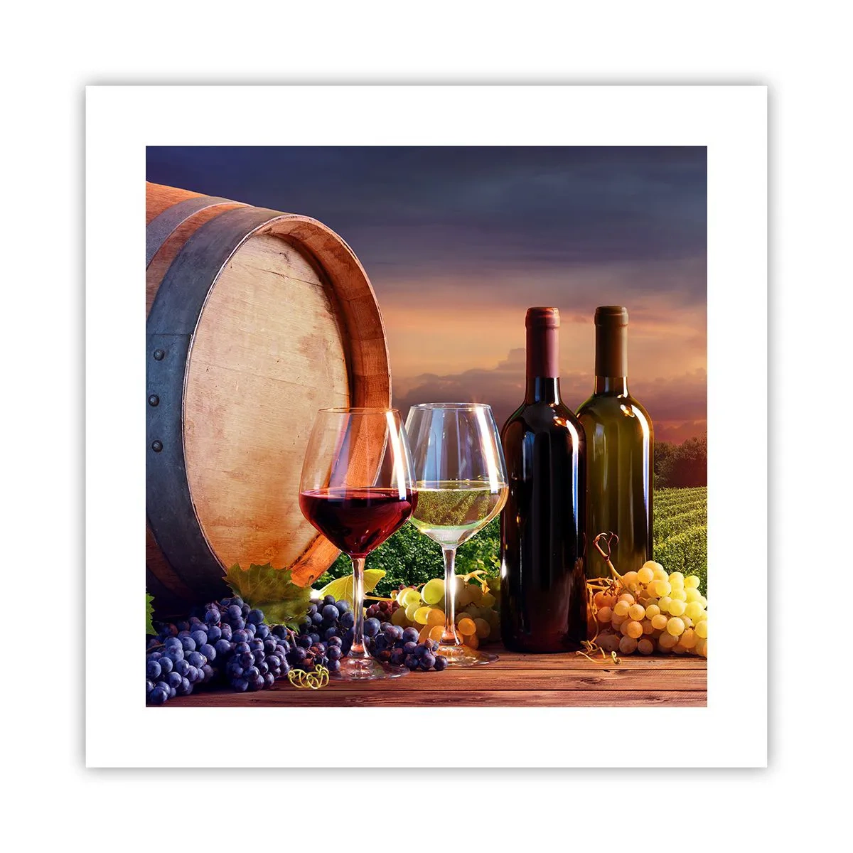 Pôster - Aqui a vida tem um sabor - 40x40 cm