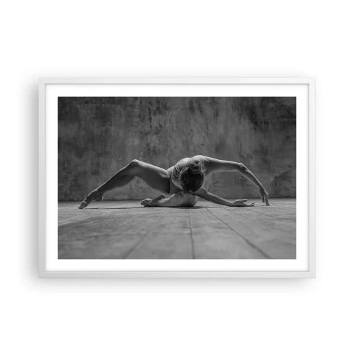 Pôster em moldura branca - Simetria encontrada - 70x50 cm