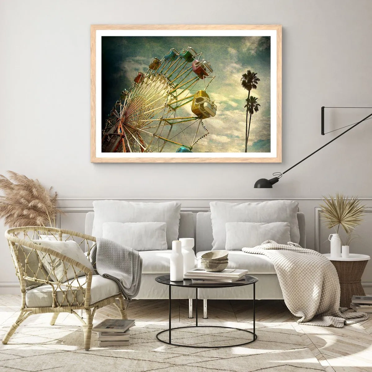 Pôster com moldura de carvalho claro - Será divertido… - 70x50 cm