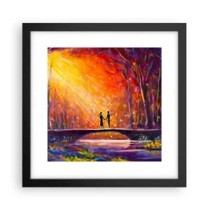 Pôster com moldura preta - O céu também os ama - 30x30 cm