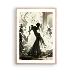 Pôster com moldura de carvalho claro - O grande baile de máscaras - 50x70 cm