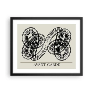 Pôster com moldura preta - Saiu espontaneamente - 50x40 cm