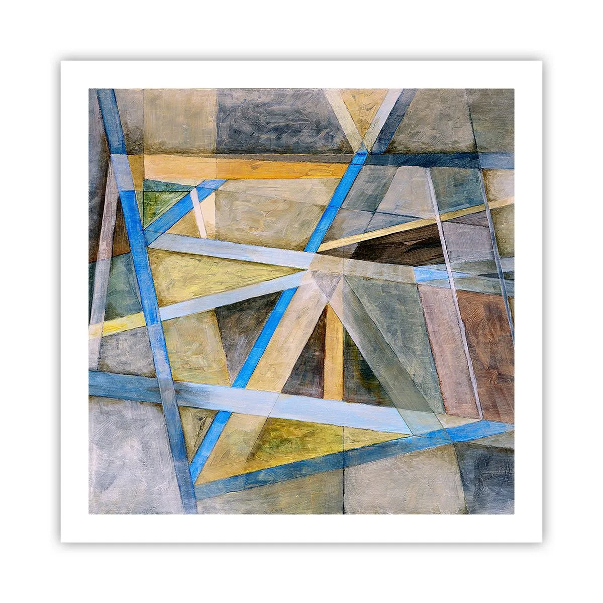 Pôster - Em linha reta ou na diagonal? - 60x60 cm
