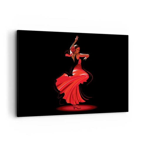 Quadro em tela - O espírito ardente do flamenco - 120x80 cm