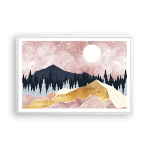 Pôster em moldura branca - Ronda Noturna - 91x61 cm