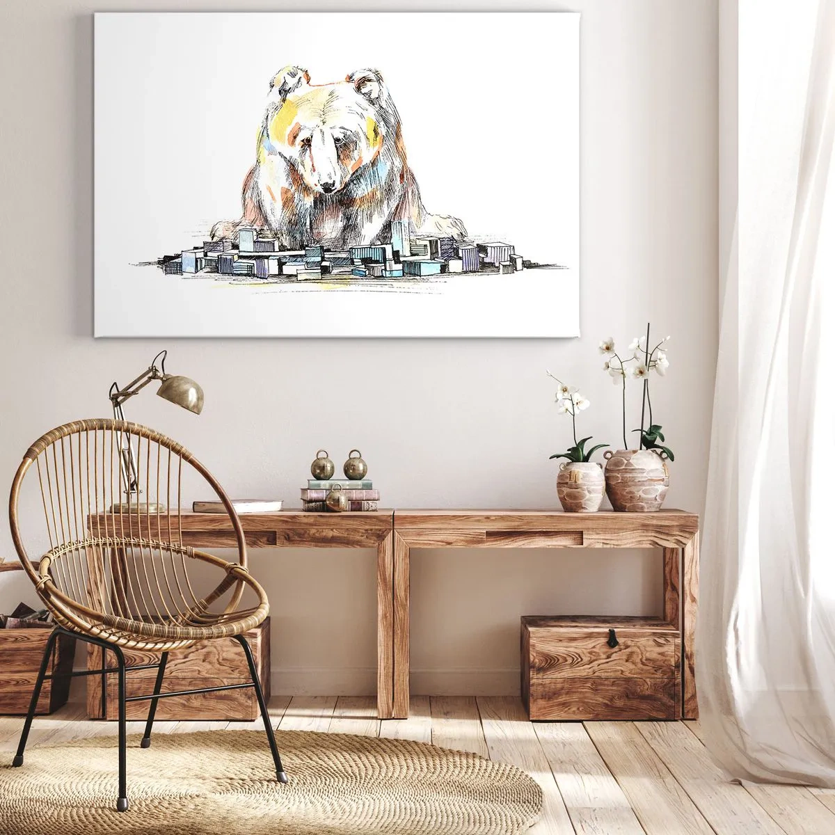 Quadro em tela - Como viver assim? - 120x80 cm