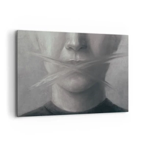 Quadro em tela - Nem uma palavra - 120x80 cm