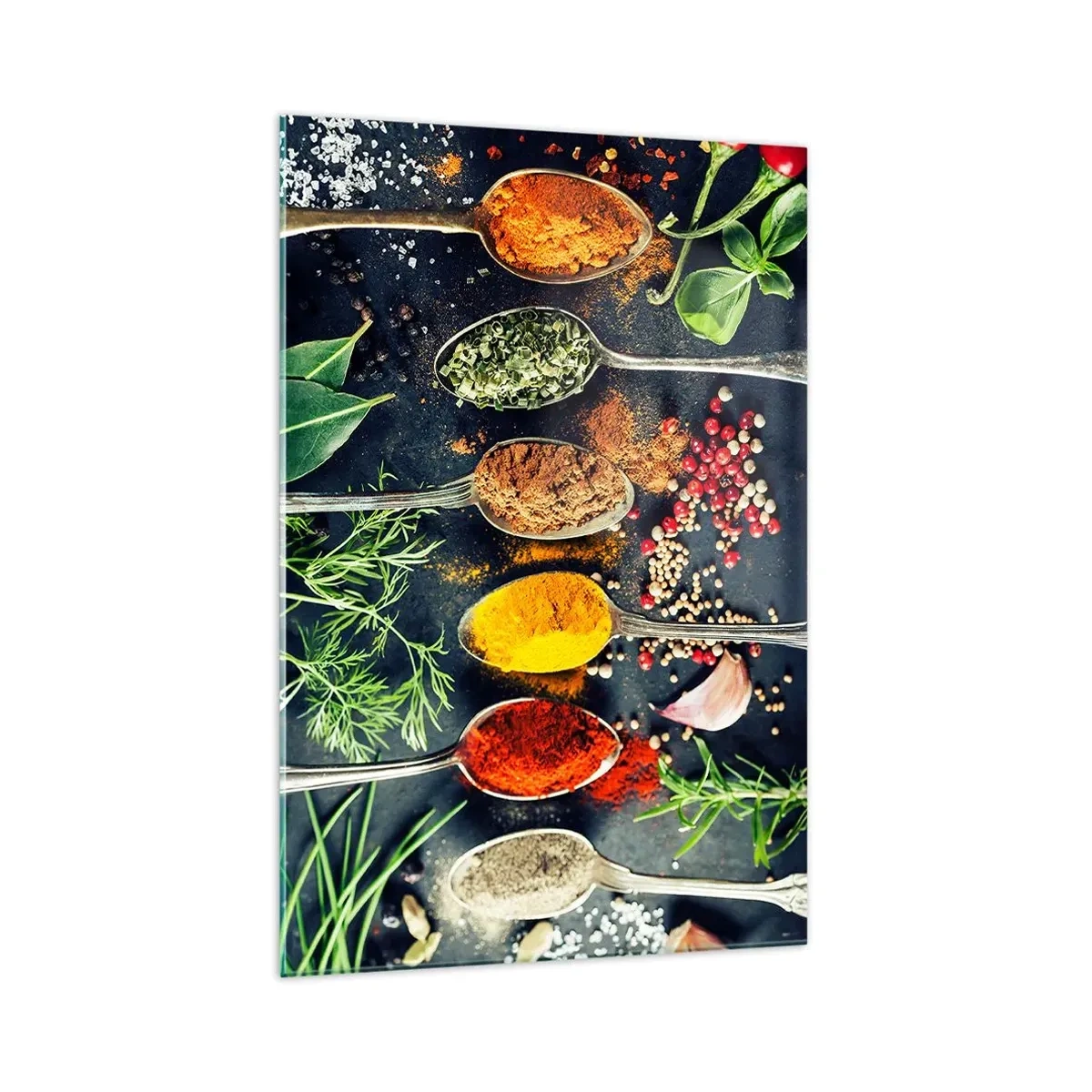 Quadro em vidro - Magia culinária - 70x100 cm