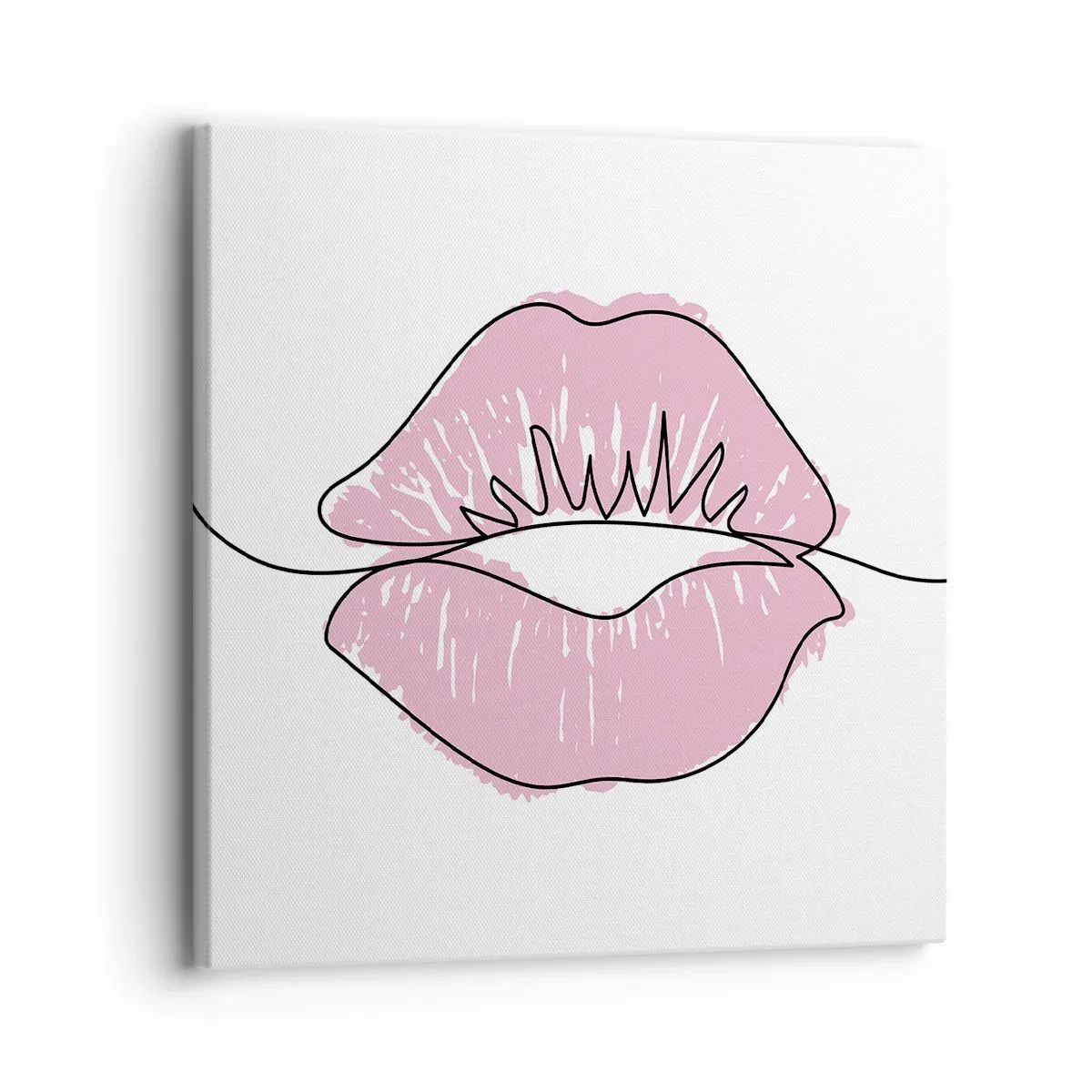 Quadro em tela - Pronto para beijar? - 30x30 cm