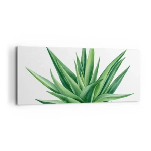 Quadro em tela - Verde – força – vida - 100x40 cm