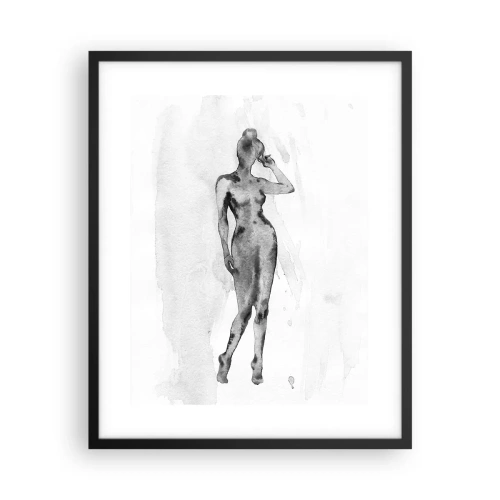 Pôster com moldura preta - Um estudo do ideal da feminilidade - 40x50 cm